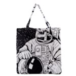 Halloween Skeleton Astronaut Grocery Tote Bag