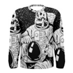 Halloween Skeleton Astronaut Men s Long Sleeve Tee