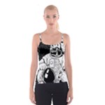 Halloween Skeleton Astronaut Spaghetti Strap Top