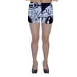 Halloween Skeleton Astronaut Skinny Shorts