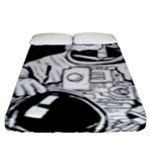 Halloween Skeleton Astronaut Fitted Sheet (King Size)