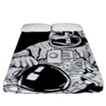 Halloween Skeleton Astronaut Fitted Sheet (California King Size)