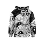 Halloween Skeleton Astronaut Kids  Pullover Hoodie