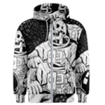 Halloween Skeleton Astronaut Men s Zipper Hoodie