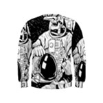 Halloween Skeleton Astronaut Kids  Sweatshirt