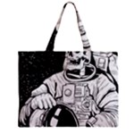 Halloween Skeleton Astronaut Zipper Mini Tote Bag