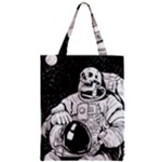 Halloween Skeleton Astronaut Zipper Classic Tote Bag