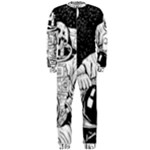 Halloween Skeleton Astronaut OnePiece Jumpsuit (Men)