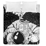 Halloween Skeleton Astronaut Duvet Cover Double Side (Queen Size)