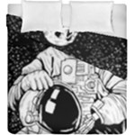 Halloween Skeleton Astronaut Duvet Cover Double Side (King Size)