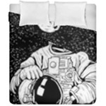 Halloween Skeleton Astronaut Duvet Cover Double Side (California King Size)