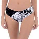 Halloween Skeleton Astronaut Reversible Classic Bikini Bottoms