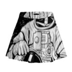 Halloween Skeleton Astronaut Mini Flare Skirt