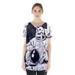 Halloween Skeleton Astronaut Skirt Hem Sports Top