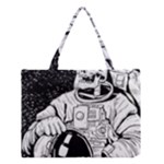 Halloween Skeleton Astronaut Medium Tote Bag