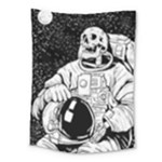 Halloween Skeleton Astronaut Medium Tapestry