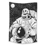 Halloween Skeleton Astronaut Large Tapestry