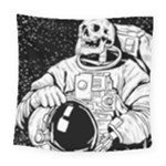 Halloween Skeleton Astronaut Square Tapestry (Large)