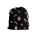 christmas buona befana Drawstring Pouch (Large)