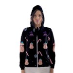 christmas buona befana Hooded Windbreaker (Women)