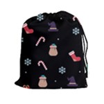 christmas buona befana Drawstring Pouch (XXL)