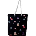 christmas buona befana Full Print Rope Handle Tote (Large)