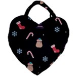 christmas buona befana Giant Heart Shaped Tote