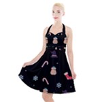 christmas buona befana Halter Party Swing Dress 