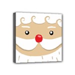 Santa Claus Face Mini Canvas 4  x 4  (Stretched)