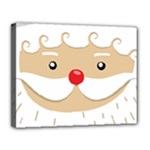 Santa Claus Face Canvas 14  x 11  (Stretched)