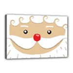 Santa Claus Face Canvas 18  x 12  (Stretched)