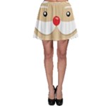 Santa Claus Face Skater Skirt