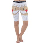 Santa Claus Face Cropped Leggings 