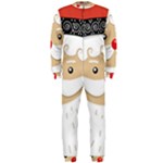 Santa Claus Face OnePiece Jumpsuit (Men)