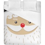 Santa Claus Face Duvet Cover (California King Size)