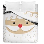 Santa Claus Face Duvet Cover Double Side (Queen Size)