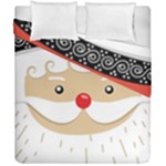 Santa Claus Face Duvet Cover Double Side (California King Size)