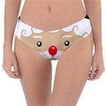 Santa Claus Face Reversible Classic Bikini Bottoms