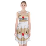 Santa Claus Face Racerback Midi Dress