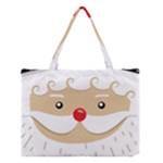 Santa Claus Face Medium Tote Bag