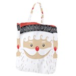 Santa Claus Face Giant Grocery Tote