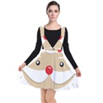 Santa Claus Face Plunge Pinafore Dress