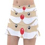 Santa Claus Face Tennis Skirt