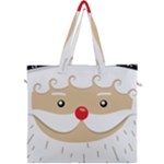 Santa Claus Face Canvas Travel Bag