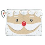 Santa Claus Face Canvas Cosmetic Bag (XL)