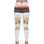 Santa Claus Face Lightweight Velour Classic Yoga Leggings