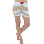 Santa Claus Face Lightweight Velour Yoga Shorts