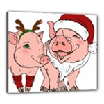 ugly christmas pig Canvas 24  x 20  (Stretched)