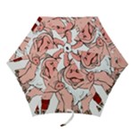 ugly christmas pig Mini Folding Umbrella