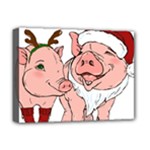 ugly christmas pig Deluxe Canvas 16  x 12  (Stretched) 